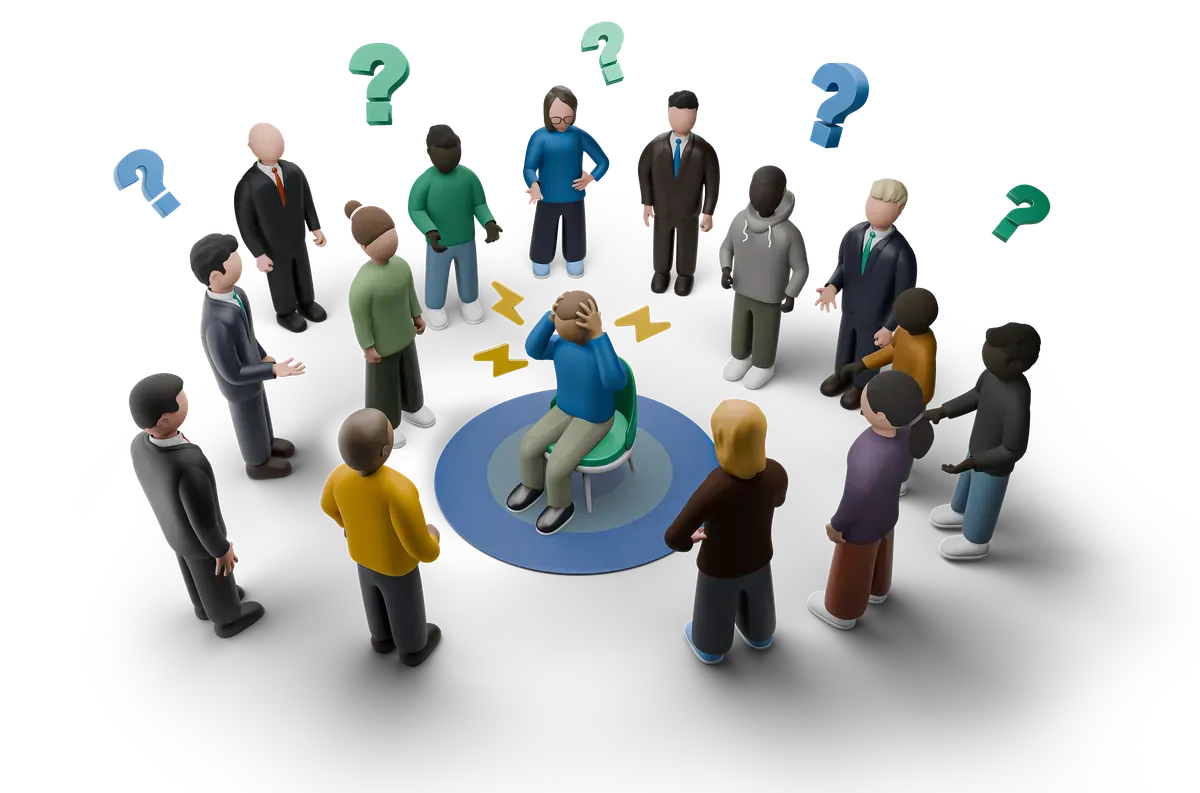 3D illustration of the third party and transaction challenges CyPro Labs is solving