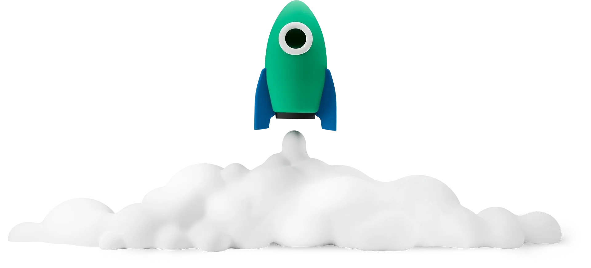 3D rocket illustration for booking a discovery call with CyPro