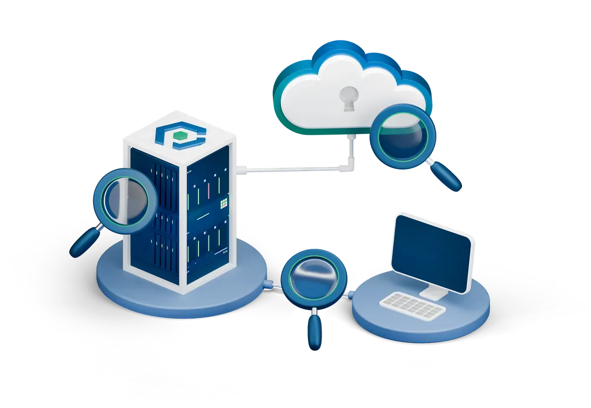 3D illustration of the threat and exposure challenges CyPro Labs is solving